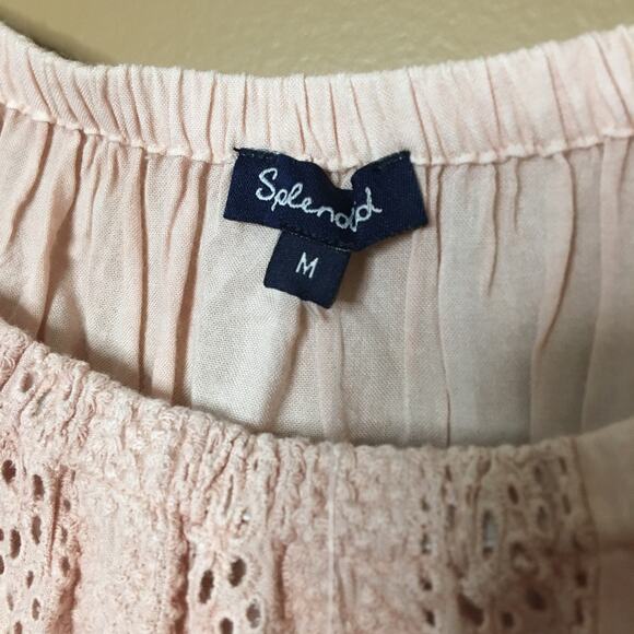 Splendid Long Lines Off Shoulder Pale Pink Dress M - Picture 7 of 10